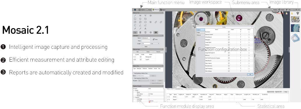 5MP CMOS Color Graphics Accelerated Microscope Camera