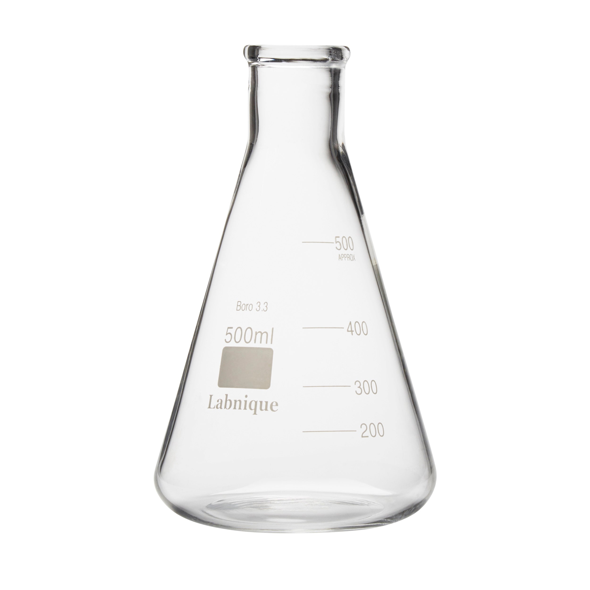 Glass Erlenmeyer Conical Flask Mug, 500 mL, 16.9 oz (#BKM500EF