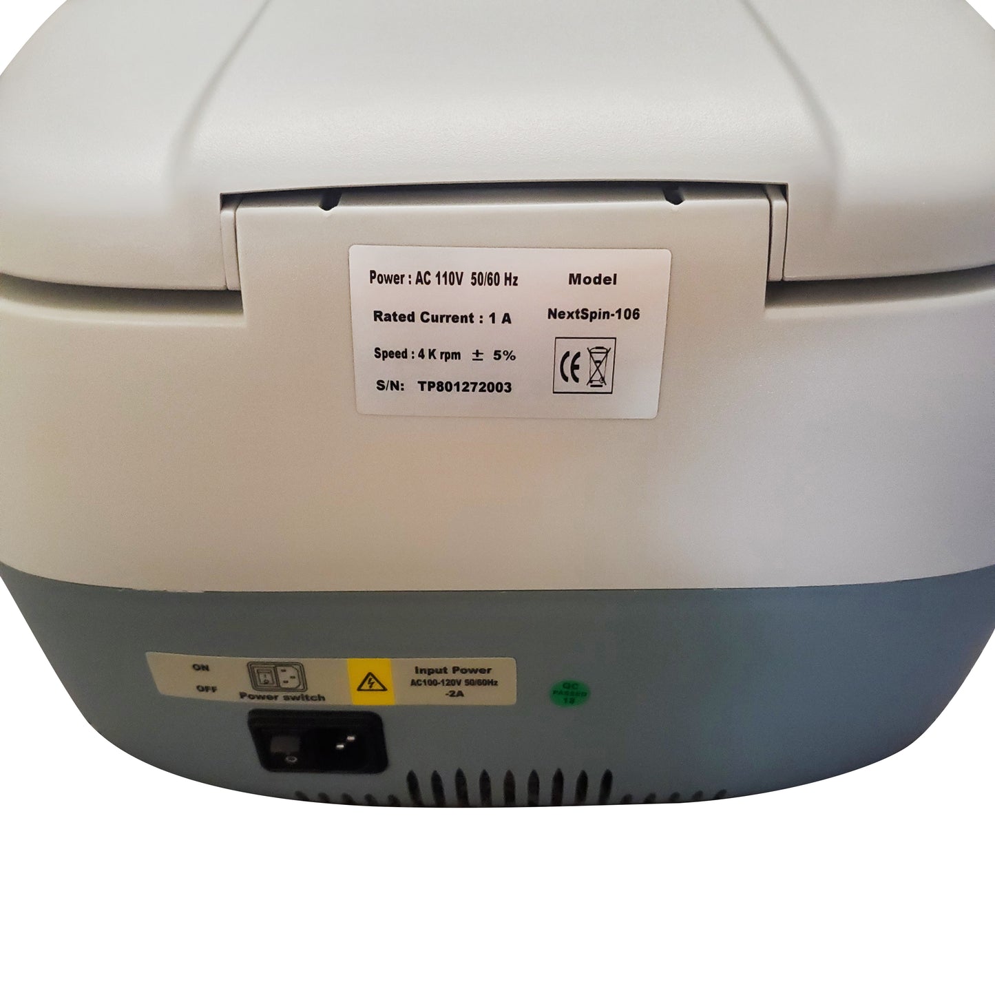 Digital Bench-top Centrifuge, 100-4000rpm (Max. 2740xg), 6x50 ml Rotor