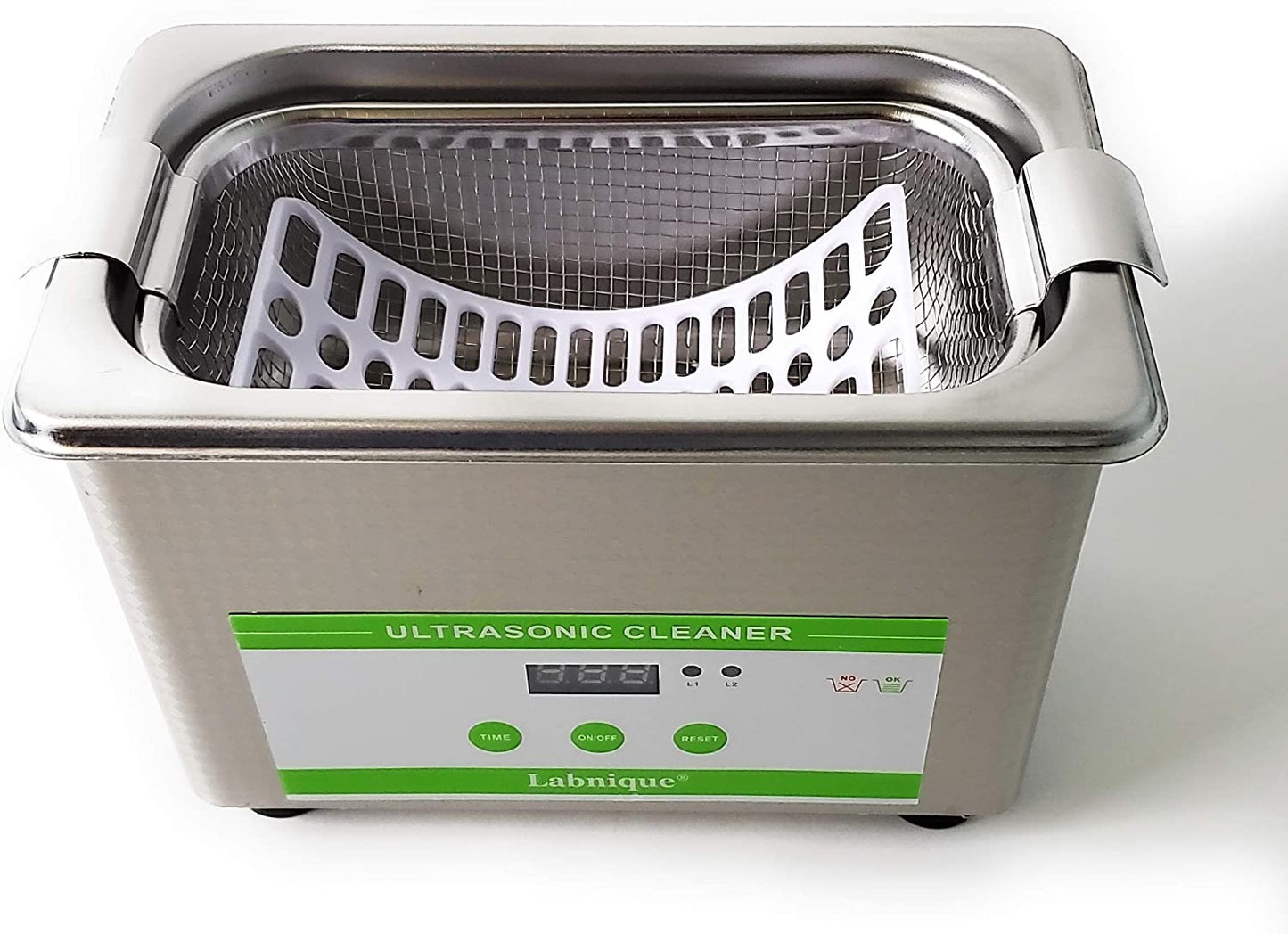 0.8L Digital Ultrasonic Cleaner with Timer and Basket, 110V