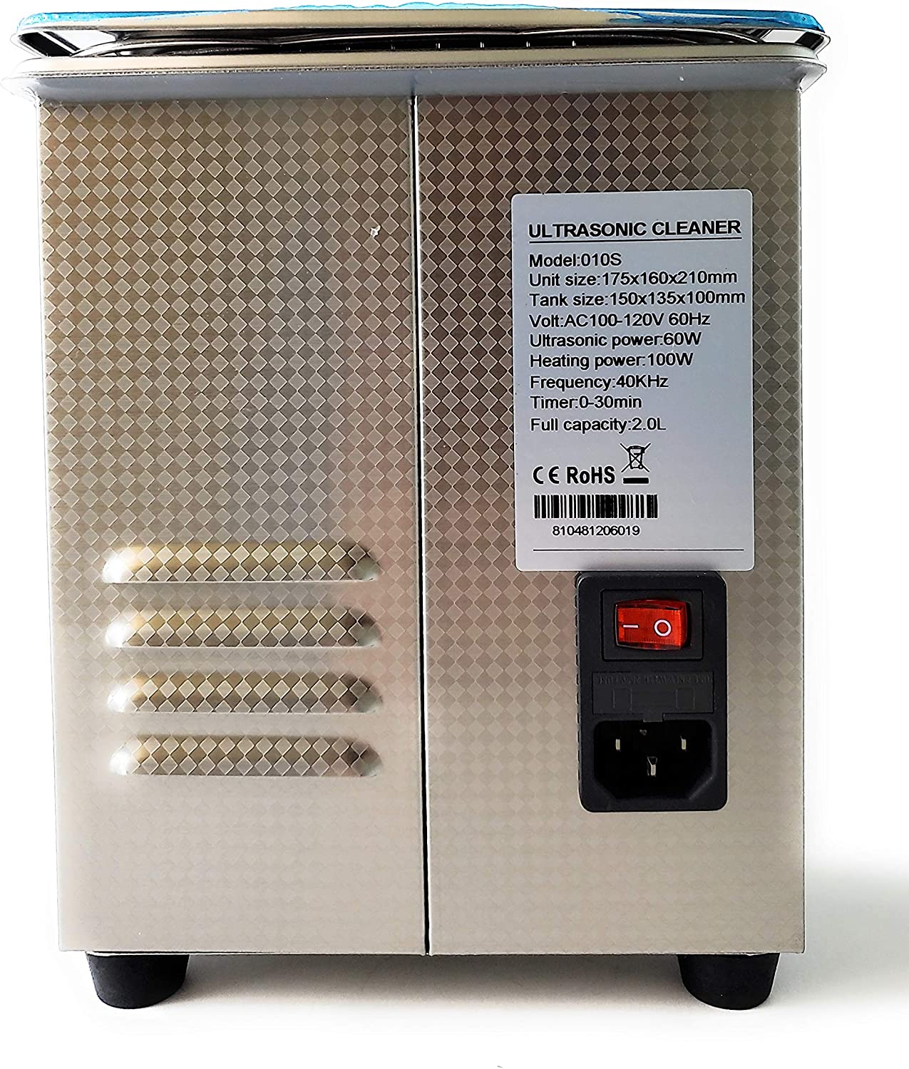 2.0L Digital Ultrasonic Cleaner with Heating, 110V