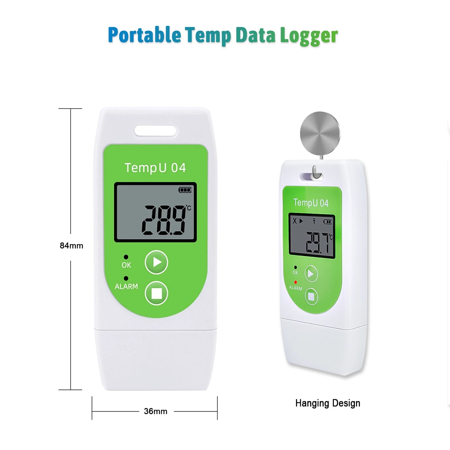 Portable Multi Use USB Temperature Data Logger