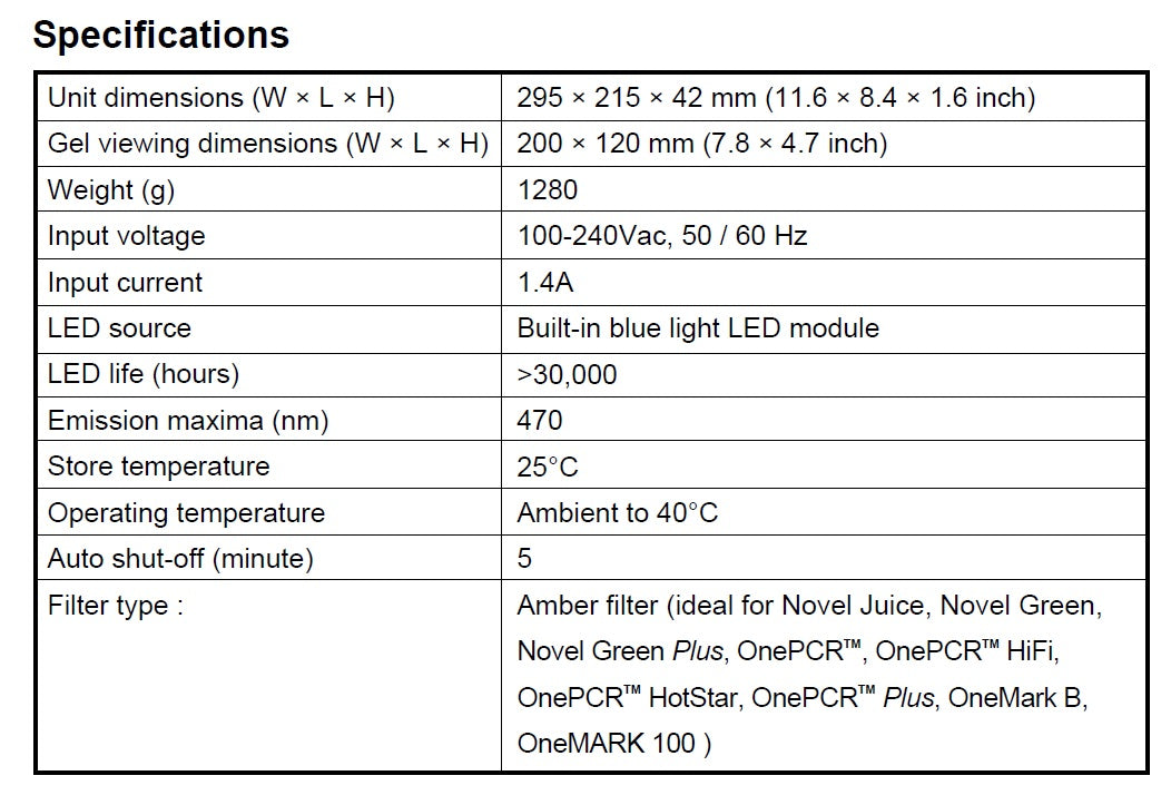 BLooK Blue Light LED Transilluminator