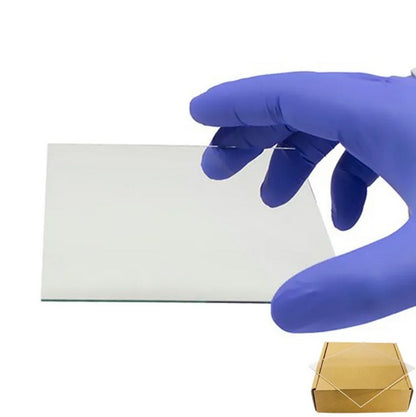 ITO-Coated Conductive Glass Slides, Indium Tin Oxide Glass Substrate, Resistance 7-10 ohm/sq, 10 pcs