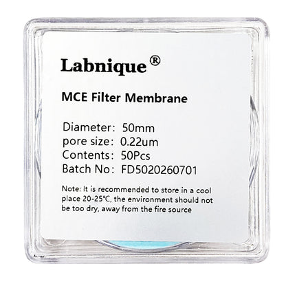 MCE Membrane Filter for Lab, 50mm, 0.22µm (50 pcs)