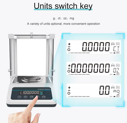 Digital Analytical Balance Electronic Scale, 100gX0.1mg