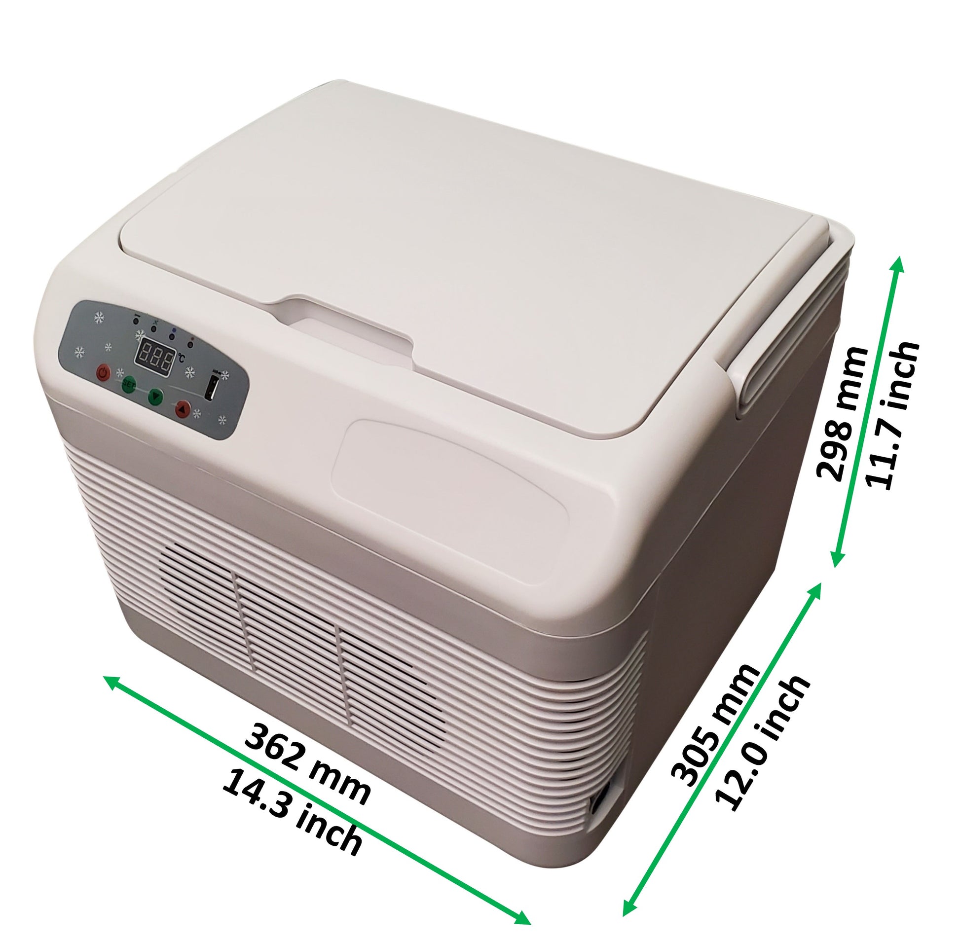 12L Personal Mini Fridge, Portable Cooler Box, Warmer Box with Digital  Temperature Control, AC and DC Power Plugs for Car, Home, Office,  Scientific