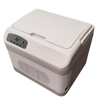 12L Personal Mini Fridge, Portable Cooler Box, Warmer Box with Digital Temperature Control, AC and DC Power Plugs for Car, Home, Office, Scientific Lab