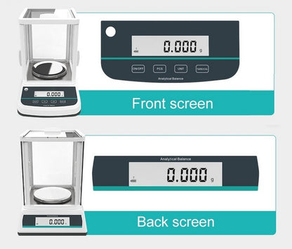 Digital Analytical Balance Electronic Scale with Dual Display, 200gX0.001g