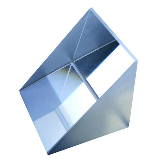 25 mm Glass Right Angle Triangle Prism, Coated Reflecting Prism, Right Angle Prism Mirror