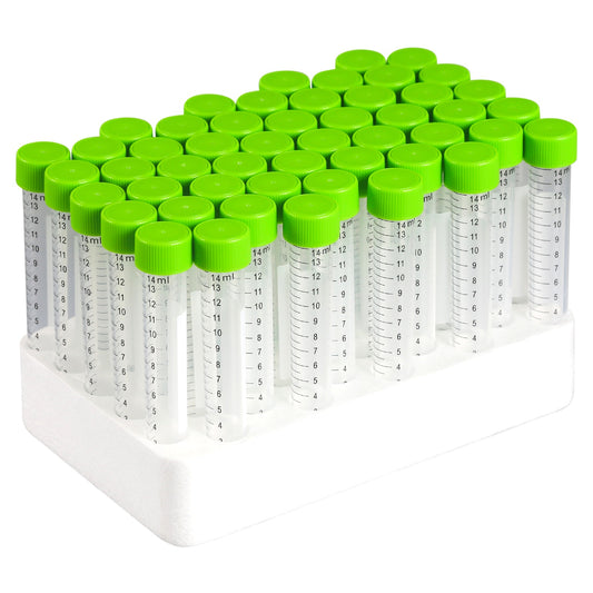 15 ml Conical Centrifuge Tube, Sterile, RNase-Free, DNase-Free, Non-pyrogenic, Rack Packed (Case of 500)