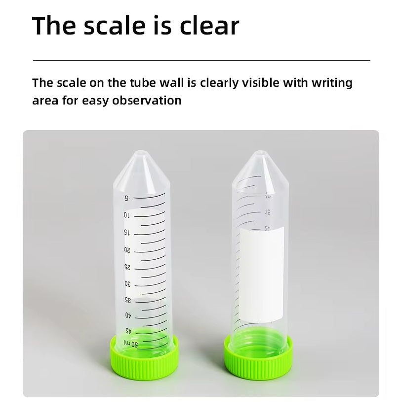 50 ml Conical Centrifuge Tube, Sterile, RNase-Free, DNase-Free, Non-pyrogenic, Rack Packed (Case of 500)