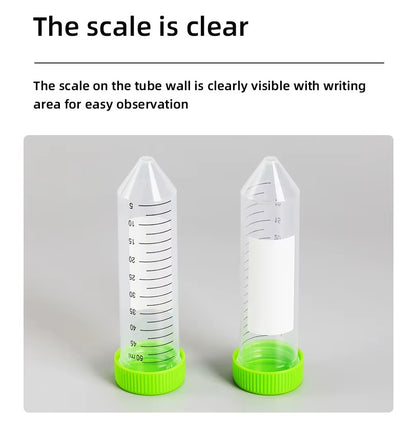 50 ml Conical Centrifuge Tube, Sterile, RNase-Free, DNase-Free, Non-pyrogenic, Rack Packed (Case of 500)
