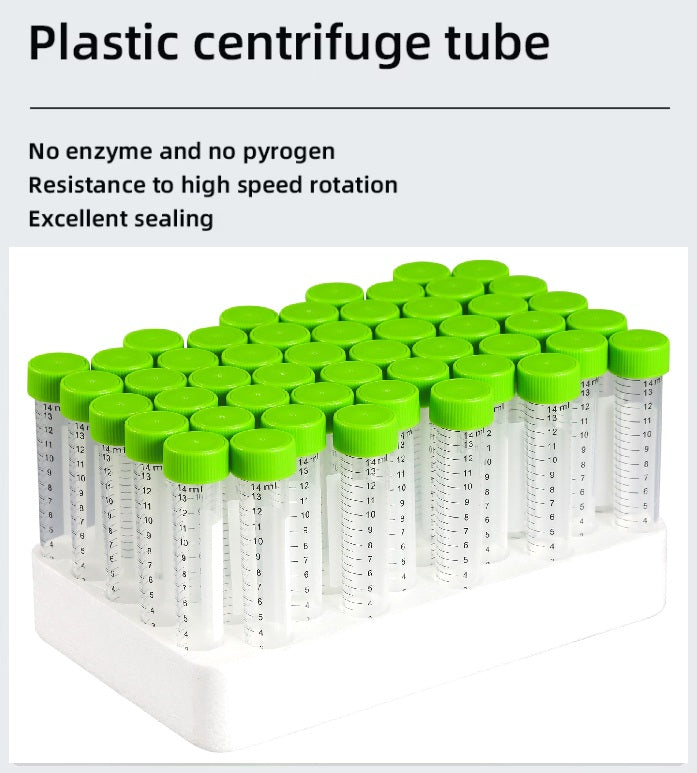15 ml Conical Centrifuge Tube, Sterile, RNase-Free, DNase-Free, Non-pyrogenic, Rack Packed (Case of 500)