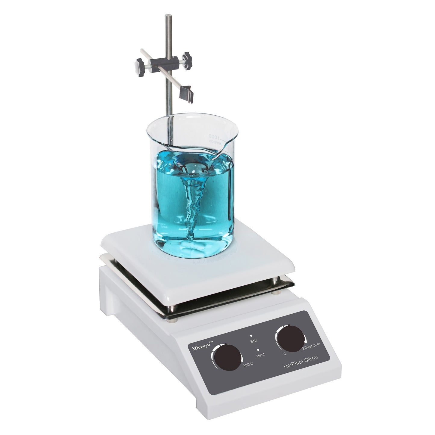 Analog Magnetic Stirrer Hot Plate with Large Ceramic Panel (7"x7"), 5L Capacity