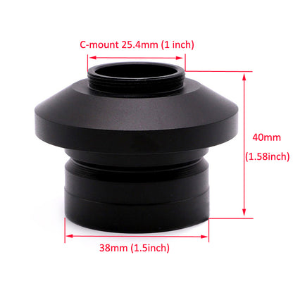 C-Mount Camera Adapter for Nikon Microscope with ISO 38mm Port