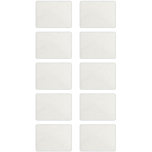 Pack of 10 Labnique hemocytometer cover glasses, 26x20mm size and 0.4mm thickness, arranged in two rows for counting chamber use.