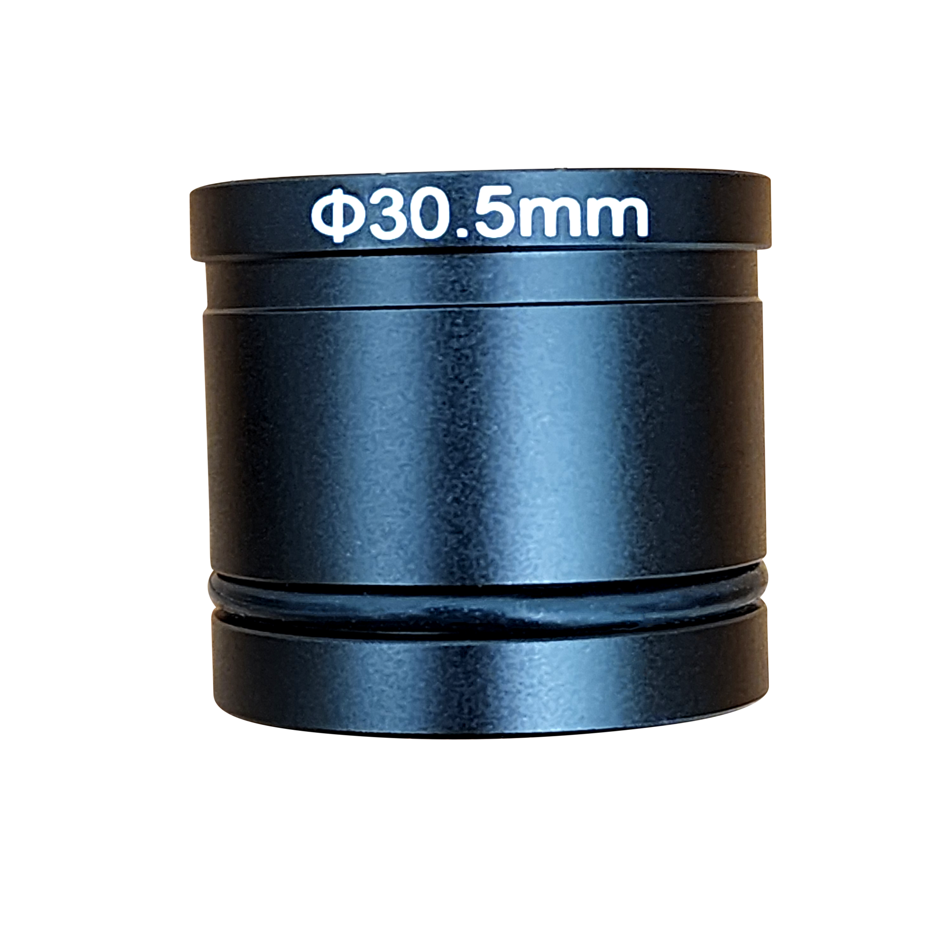 Precision-machined 30.5mm adapter rings for fitting C-mount cameras into stereo microscope ocular ports.