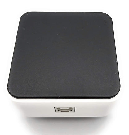 ear view of the 5MP CMOS microscope camera showing the high-speed USB 2.0 interface for lag-free data transfer.