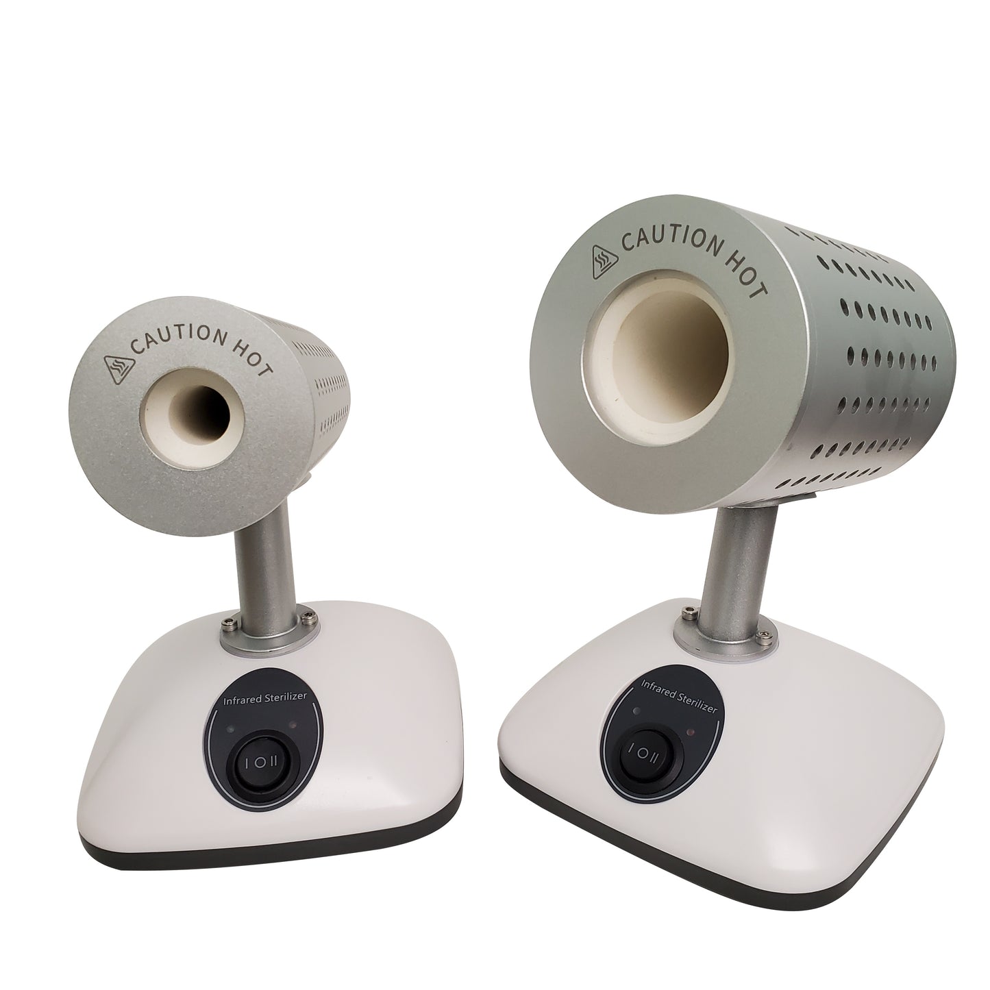 Infrared sterilizer with digital display, ready for laboratory use.