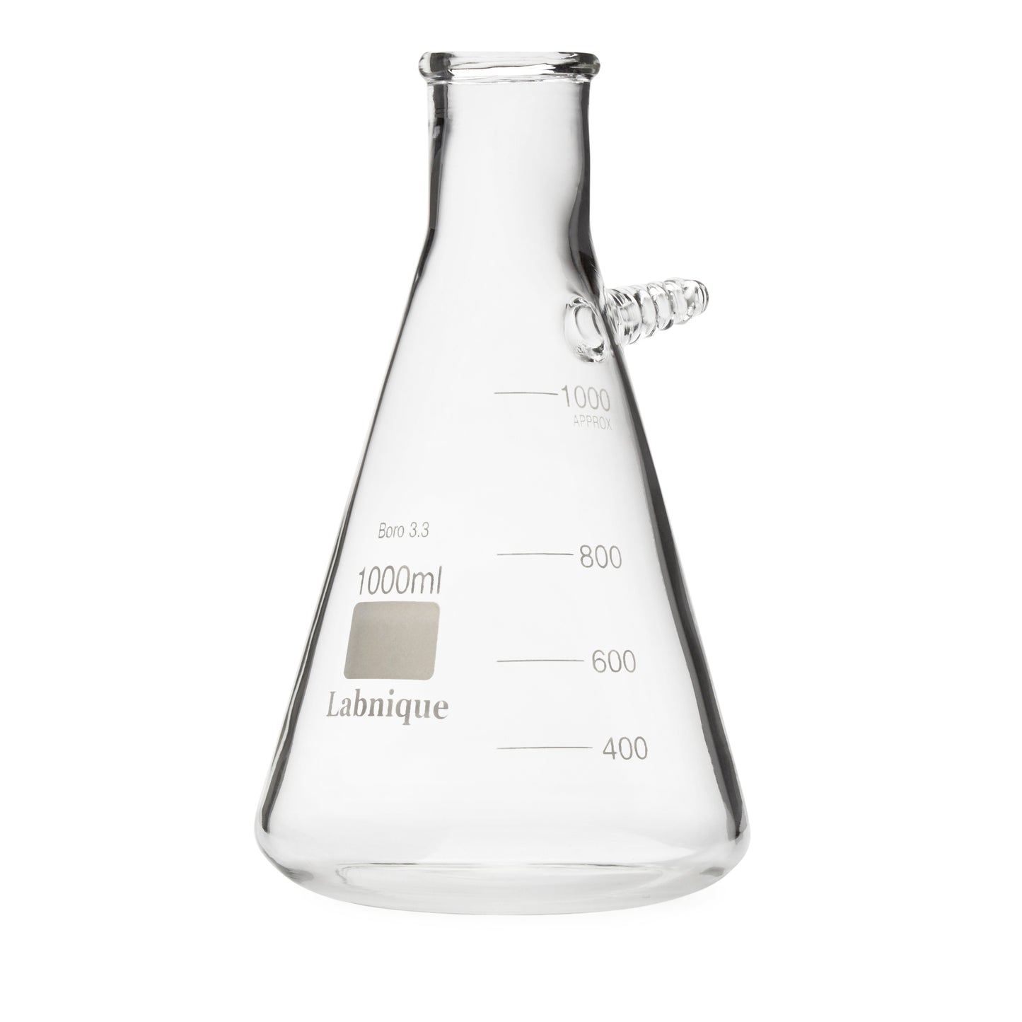 Glass Filtering Flask with Upper Tubulation, 1000ml (Pack of 4)