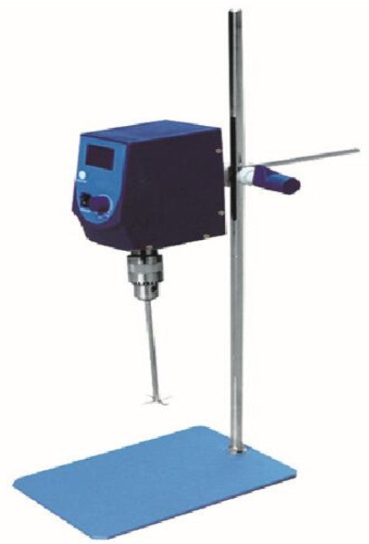 Digital Overhead Stirrer with Stirring Rod and Stand, 20L Capacity